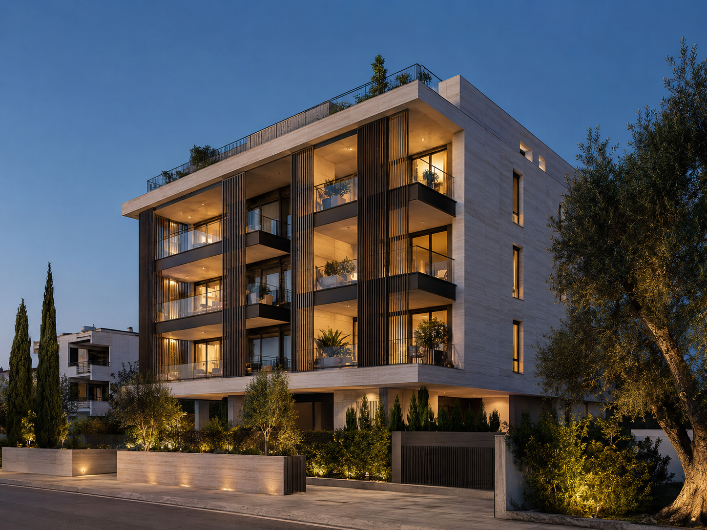 Contemporary apartment building concept